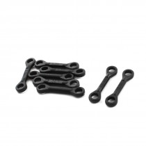 8Pcs Black Plastic Two Ended Linkage Buckles Joint 5x23x30mm for RC Helicopter