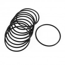 82mm OD Rubber O Rings Oil Seals for Heat Exchanger Automobile 10 Pcs