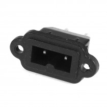 AC 250V 10A Black Female 2 Pin Inlet Power Plug Socket for Electric Screwdriver