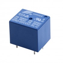 DC5V Coil Voltage SPDT 5-Pin PCB Mounting Power Relay Blue