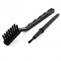 2PCS Black Plastic Handle Conductive Ground ESD Anti Static Brush Combo