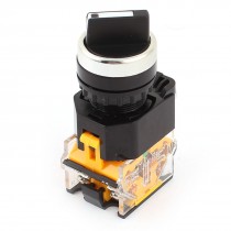 Ui 380V Ith 10A DPST 4Pin 2 Positions Rotary Selector Latching Button Switch