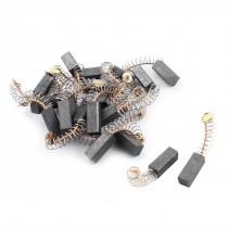 20Pcs 15mm x 6mm x 6mm Spring Type Electric Tool Motor Carbon Brush