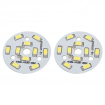 50-60LM 5W White 10x 5730 SMD LED + 40mm Aluminum PCB Circuit Board 2Pcs