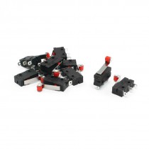 10 x 5A 250VAC 3 Terminal SPDT 1NO 1NC Momentary Roller Lever Micro Switch