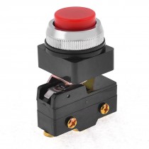 AC250V 15A SPDT 3 Terminal Momentary Action Red Button Micro Switch