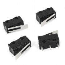 4 Pcs AC 125V 1A 3P SPDT Momentary Short Lever Arm Momentary Micro Switch