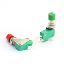 2pcs Panel Mounted NO+NC 3 Terminals Red Green Micro Switch 16A 125/250VAC