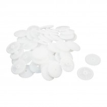 RC Airplane Transmission Axle 19mm x 2mm 36 Teeth Plastic Motor Gear 50 Pcs