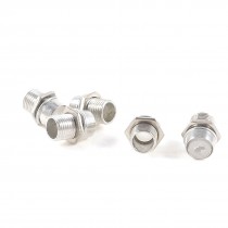 5 Pcs Silver Tone Metal 5mm LED Bezel Mounting Holder w Plastic Inserts