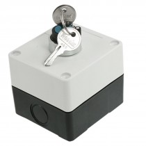 AC 400V 10A on/off 2 Positions Keylock Rotary Switch Push Button Station