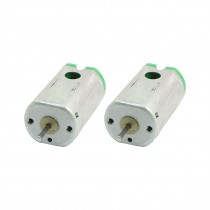 2 Pcs 1mm Dia Drive Shaft Magnetic DC Mini Electric Motor DC3V 19300RPM