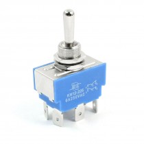 AC250V 6A DPDT 3 Positions 6Pin Momentary Rocker Type Toggle Switch