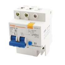 AC230V 16A DZ47LE-32 2 Phase 6kA Overload Circuit Breaker w Lead Rail