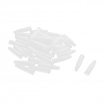 40Pcs 6x25mm Tapered Tip PCB Test Fixture Parts Plate POM Stand Holder White