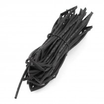 9M 30Ft 3mm Dia Heat Shrinkable Cable Wire Tube Shrink Tubing Black