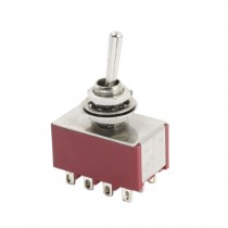 4PDT 3 Positions Locking Power Control Toggle Switch AC250V/2A 120V/5A