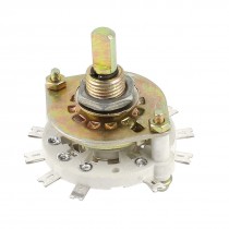 6mm D Shaft 2P4T 2 Pole 4 Position Ceramic Band Channel Rotary Switch Selector
