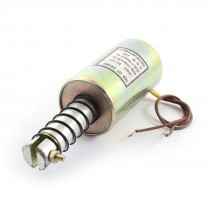 DC 24V 10mm Stroke 55Kg 121Lb Force Pull Type Solenoid Electromagnet