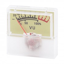 40mmx40mm No Light Amplifier Audio Loudspeaker Panel VU Meter Box 500uA 700 Ohm