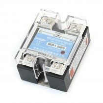 MGR-1 D4875 DC 3-32V to AC 24-480V 75A Clear Cover SSR Solid State Relay