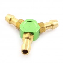 2.5mm x 3.5mm x 21mm Green Y-Shaped Water Fuel Air Splitter for RC Boat