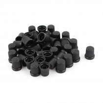 40pcs Black Potentiometer Knob Cap for 6mm Knurled Shaft