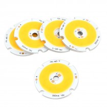 5W DC15-18V 300mA 80-100LM/W Warm White LED Light COB Lamp Bead Chip 5pcs