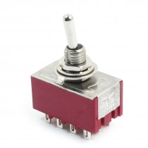 4PDT 2 Positions Latching 12-Terminals Toggle Switch AC250V 2A 125V 6A