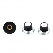 3pcs 15mm Dia Rotary Knob w 0-9 Dial for 6mm Dia Shaft Potentiometer