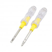 2pcs Reversible Slotted Phillips Electroprobe Screwdriver Tester AC 100-500V