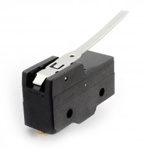 AC380V 15A Long Lever Arm Micro Limit Switch Straight Hinge Lever Miniature