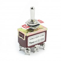 AC 250V 15A DPDT ON/OFF/ON 3 Position Self Locking Toggle Switch T702CW