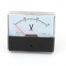 DH-670 DC 0-30V Panel Voltage Volt Meter Analog Dial Dauge 60x70mm