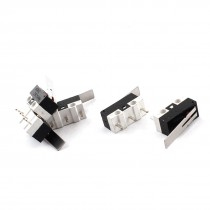 5Pcs SPDT 3Pin Long Hinge Lever Momentary Control Plastic Micro Limit Switch