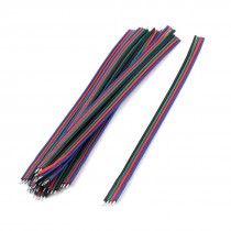 10 Pcs 4-Wire Tin-plated Jumper Wire Breadboard Testing Cable 15cm 6"