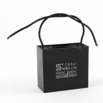 Black Wire Ceiling Fan Motor Running Capacitor CBB61 450VAC 18uF 50/60Hz