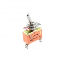 12mm Thread Panel Mount SPST 2 Positions Latching Metal Toggle Switch