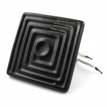 AC 220V 400W Black Grooved Square Ceramic Base Infrared Heater Emitter Plate