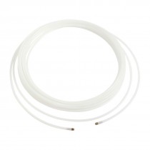 15M 50Ft 6mm Dia Fish Tape Electrician Nylon Wire Cable Pulling Puller White