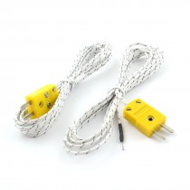 2Pcs 2M K Type Thermocouple Control Temperature Sensor Probe Wire -50C to +200C