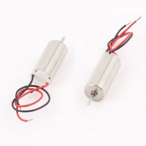 DC 1.5-4.5V 46500RPM Cylinder Magnetic Coreless Motor 6mm x 12mm 2 Pcs