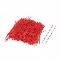1000PCS 3mm x 150mm Nylon Self-Locking Electric Cable Zip Ties Fastener Red