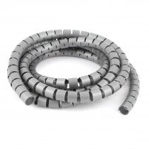 2m 6.6ft 15mm Inner Dia Spiral Wrap Bands Cable Organizer Wrap
