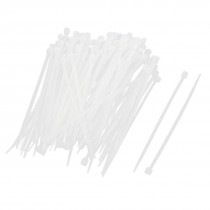 2.5mmx150mm Self-Lock Network Wire Cord Zip Cable Fixed Ties White 100pcs