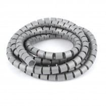 2m 6.6ft 10mm Inner Dia Spiral Wrap Bands Cable Organizer Wrap