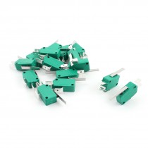 15Pcs AC250V/125V 16A Straight Hinge Lever SPDT Micro Limit Switch KW3-OZ