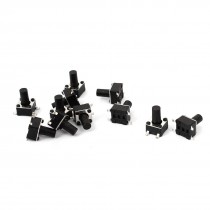 10pcs SMD SMT Momentary Mini Tact Tactile Push Button Switch Black 4.5x4.5x7mm