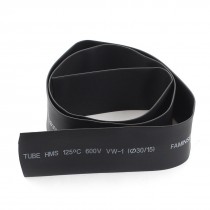 1M 3Ft 20mm Dia Polyolefin Heat Shrinking Shrinkable Tubing Tube Black