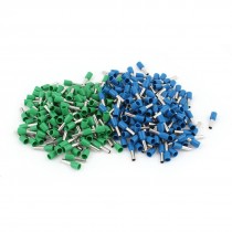 320pcs E4009 AWG12 Green Blue Sleeve Insulated Pin Terminal Connectors